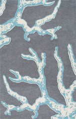 nuLOOM Rugs - Thomas Paul Hand Tufted Deep Sea Coral - Grey
