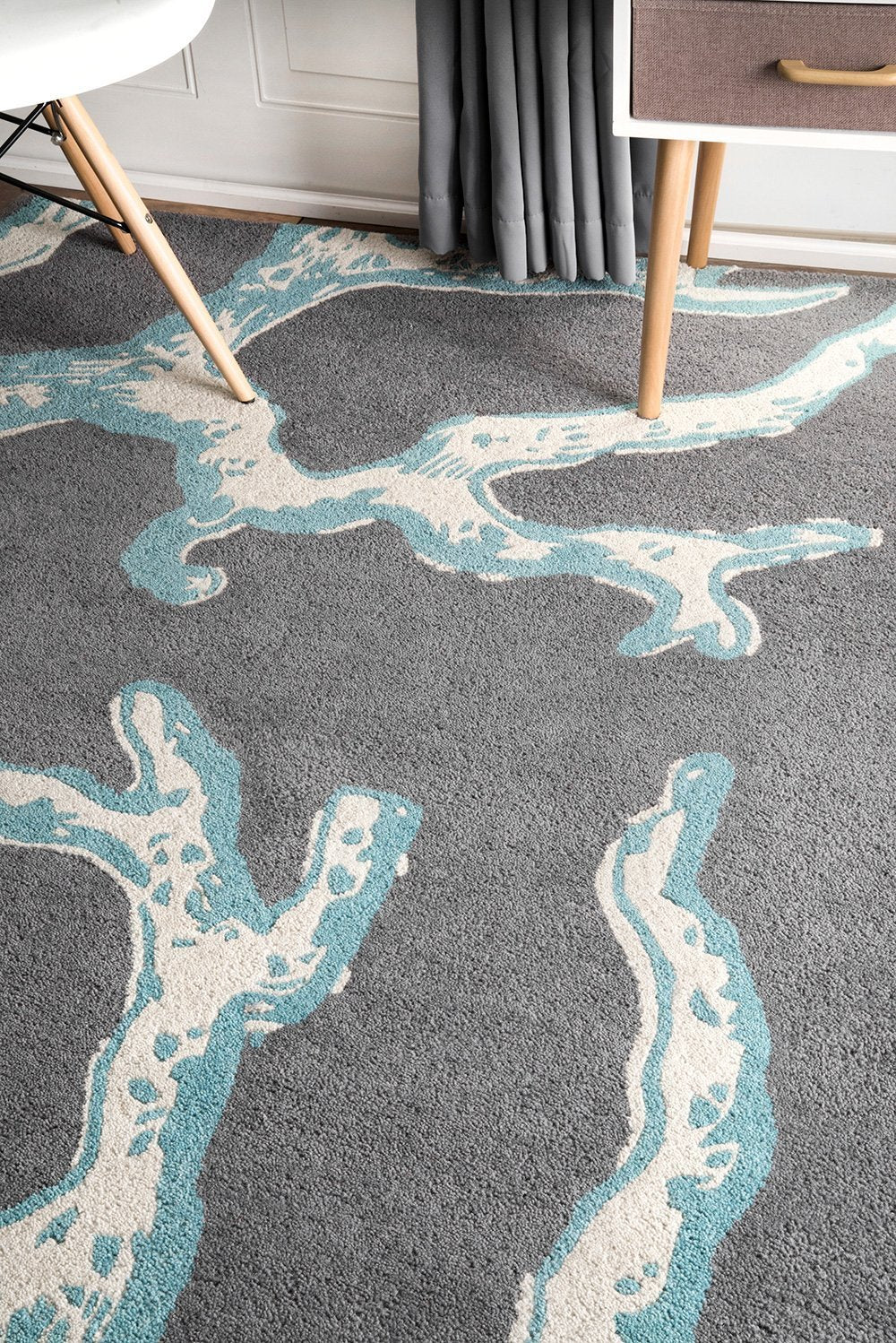 Nuloom Rugs - Thomas Paul Hand Tufted Deep Sea Coral - Grey