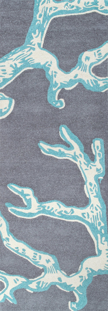 nuLOOM Rugs - Thomas Paul Hand Tufted Deep Sea Coral - Grey