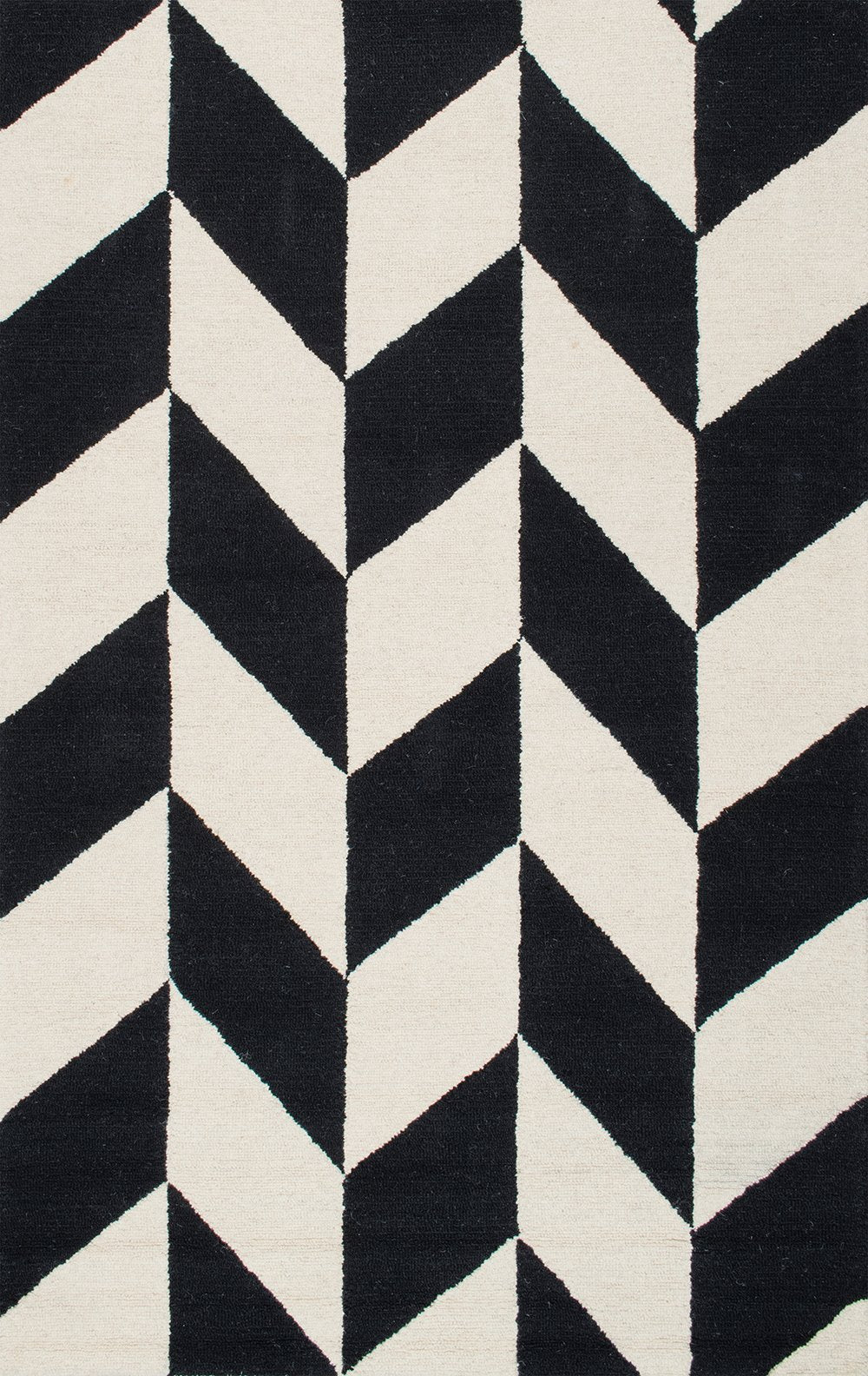 Nuloom Rugs - Hand Tufted Katte - Black And White