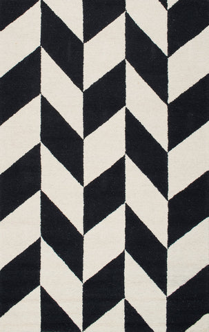 nuLOOM Rugs - Hand Tufted Katte - Black and White
