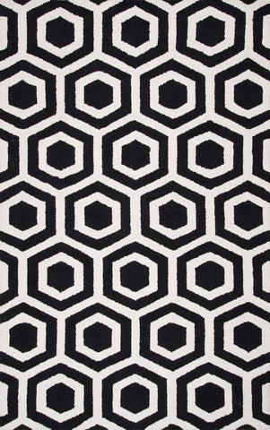 nuLOOM Rugs - Hand Tufted Honeycomb Mayra - Black