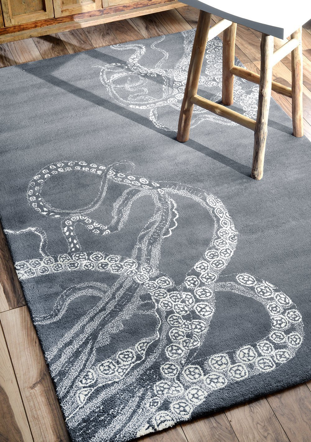 Nuloom Rugs - Hand Tufted Octopus Tail - Midnight