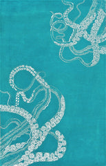 Alfombras nuLOOM - Cola de pulpo tejida a mano - Aguas azules
