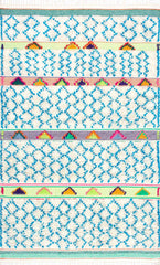 nuLOOM Rugs - Hand Tufted Yelena Trellis Shag - Ivory