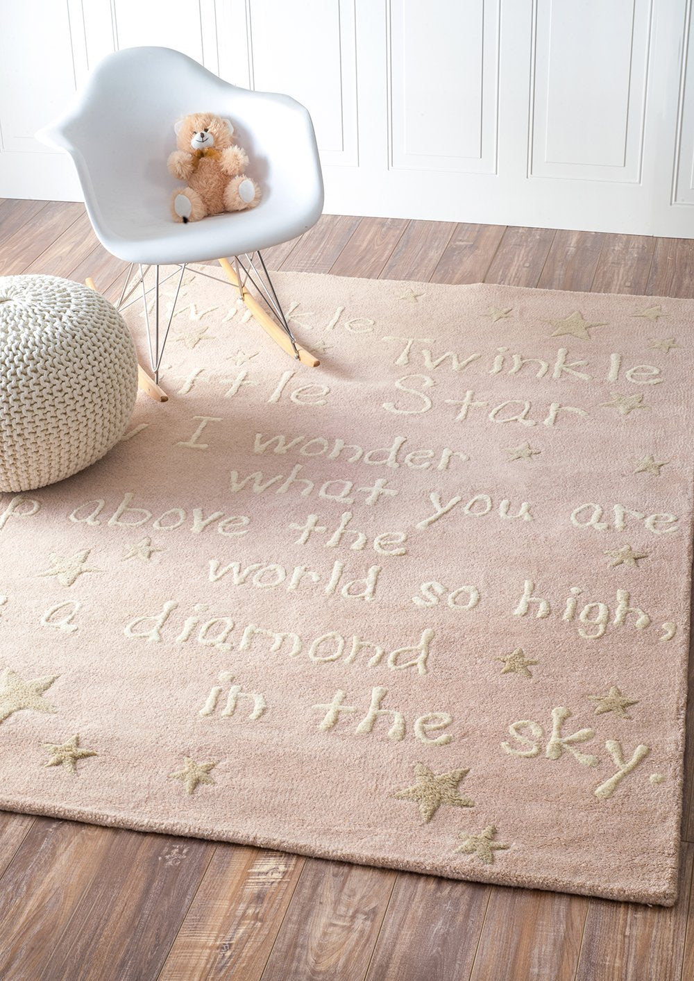 Nuloom Rugs - Hand Tufted Twinkle Twinkle - Baby Pink