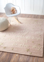 nuLOOM Rugs - Hand Tufted Twinkle Twinkle - Baby Pink