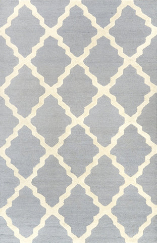 nuLOOM Rugs - Hand Hooked Marrakech Trellis - Spa Blue