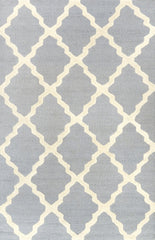 nuLOOM Rugs - Hand Hooked Marrakech Trellis - Spa Blue