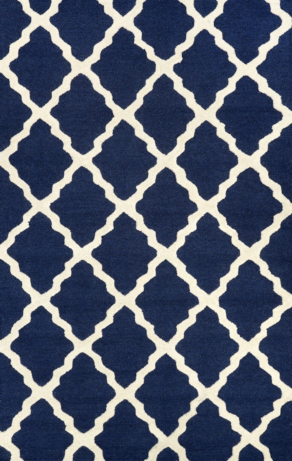 Nuloom Rugs - Hand Hooked Marrakech Trellis - Navy Blue