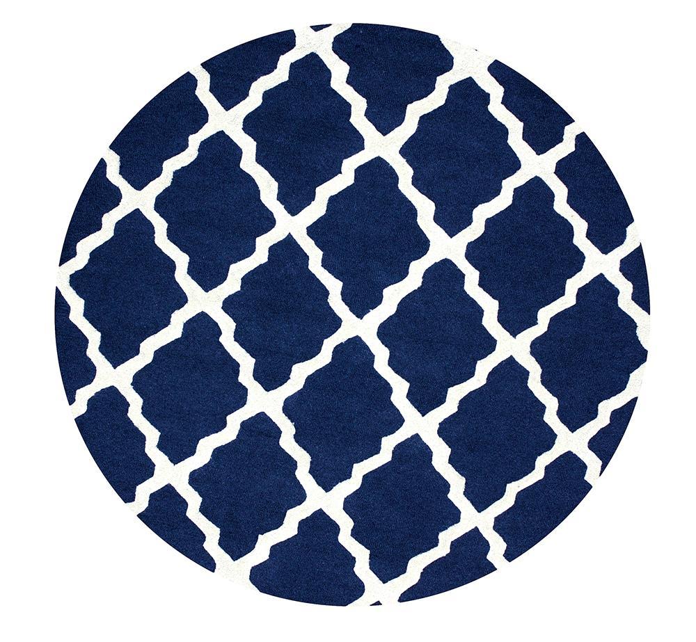 Nuloom Rugs - Hand Hooked Marrakech Trellis - Navy Blue