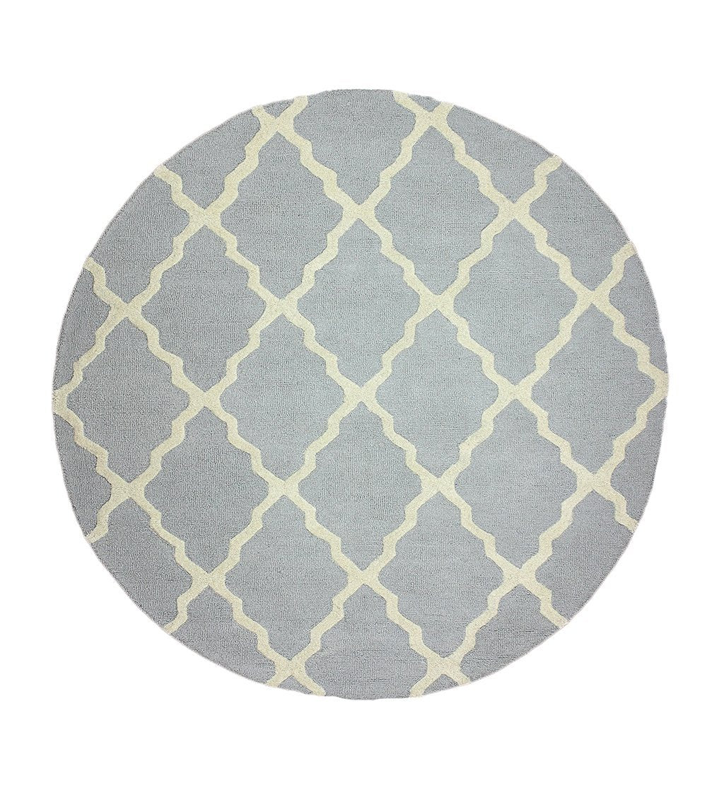 Nuloom Rugs - Hand Hooked Marrakech Trellis - Light Grey