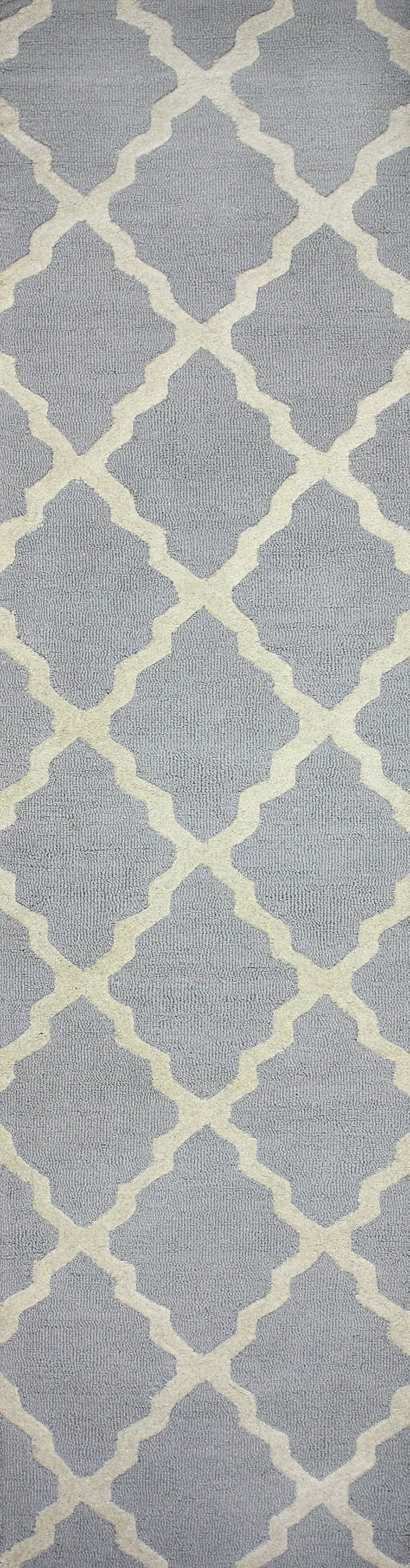 Nuloom Rugs - Hand Hooked Marrakech Trellis - Lt Grey