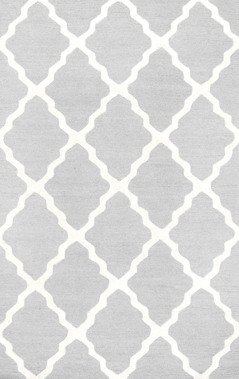 Nuloom Rugs - Hand Hooked Marrakech Trellis - Light Grey