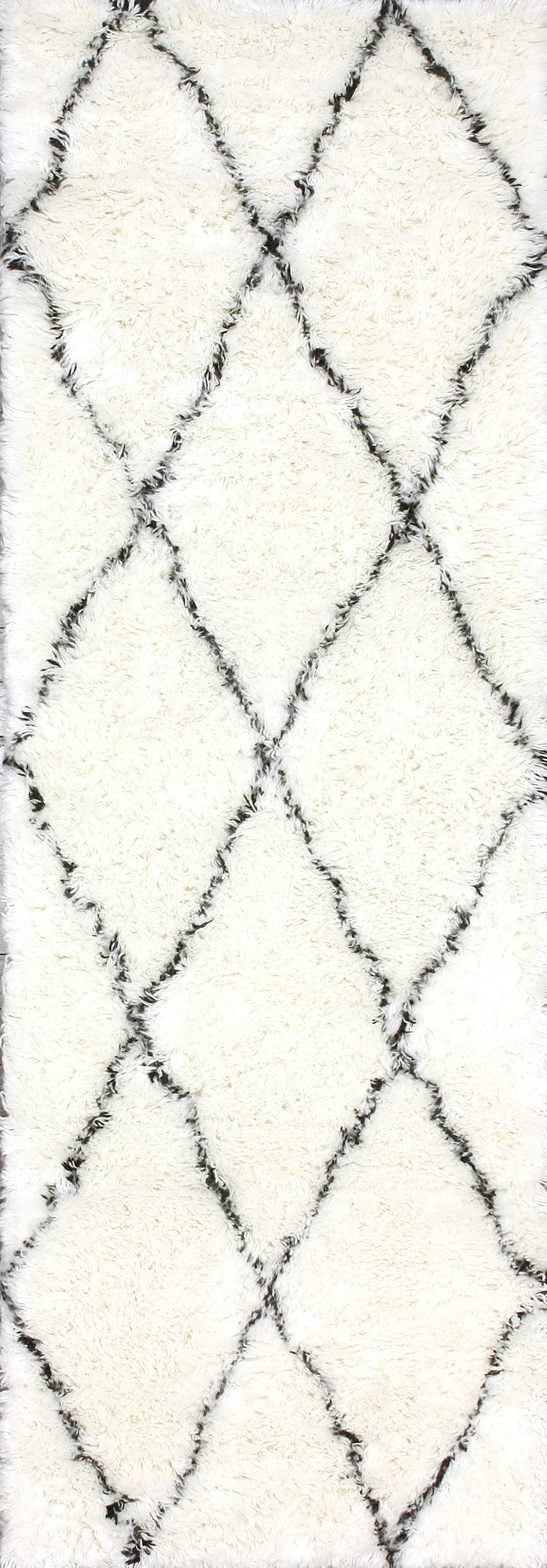 Nuloom Rugs - Hand Made Marrakech Shag - Ivory