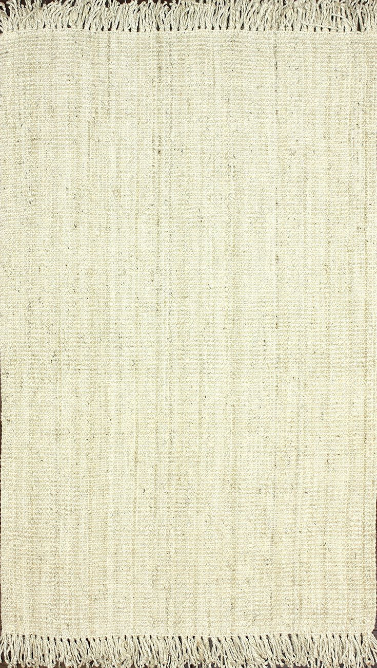 nuLOOM Rugs - Jute à grosses boucles tissé à la main - Blanchi