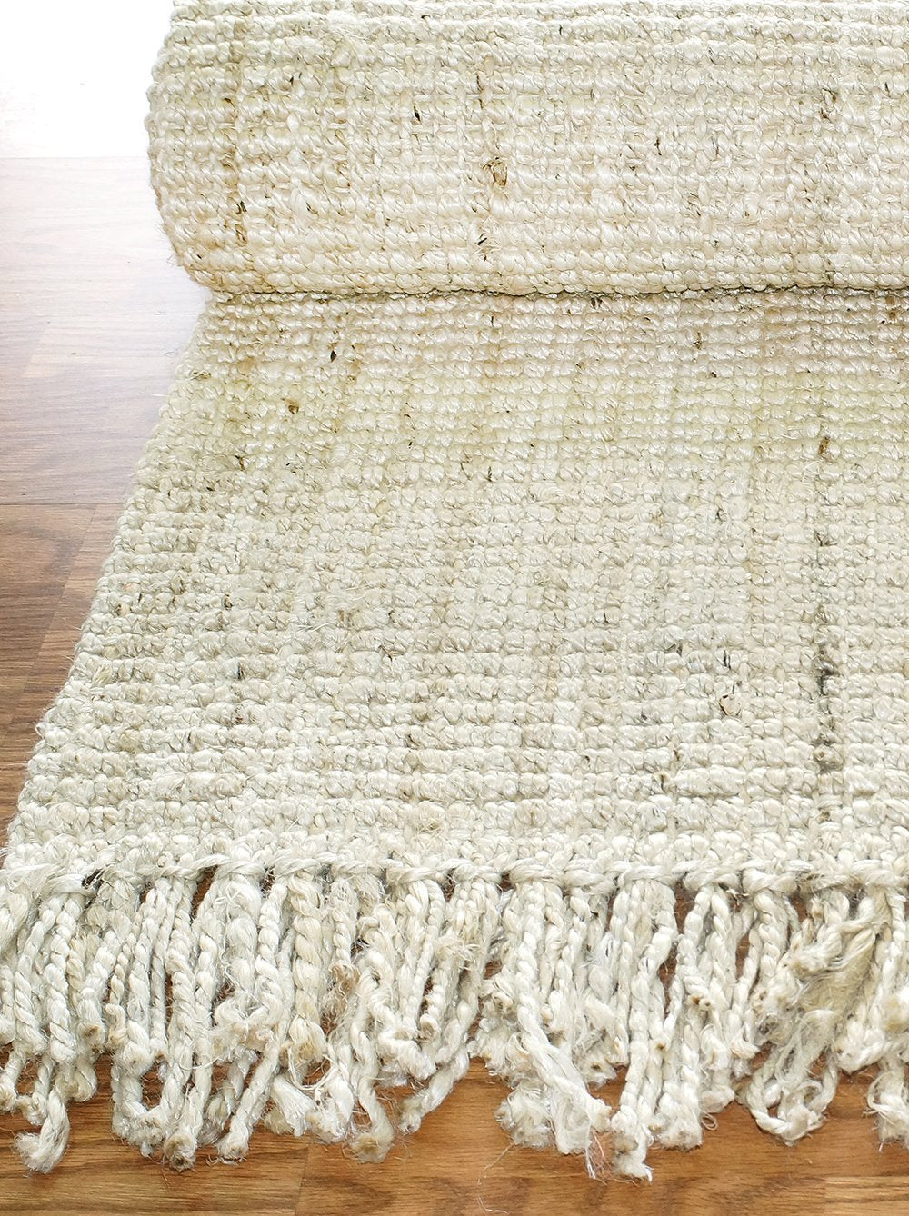 Nuloom Rugs - Hand Woven Chunky Loop Jute - Bleached