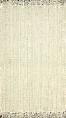 nuLOOM Rugs - Hand Woven Chunky Loop Jute - Bleached