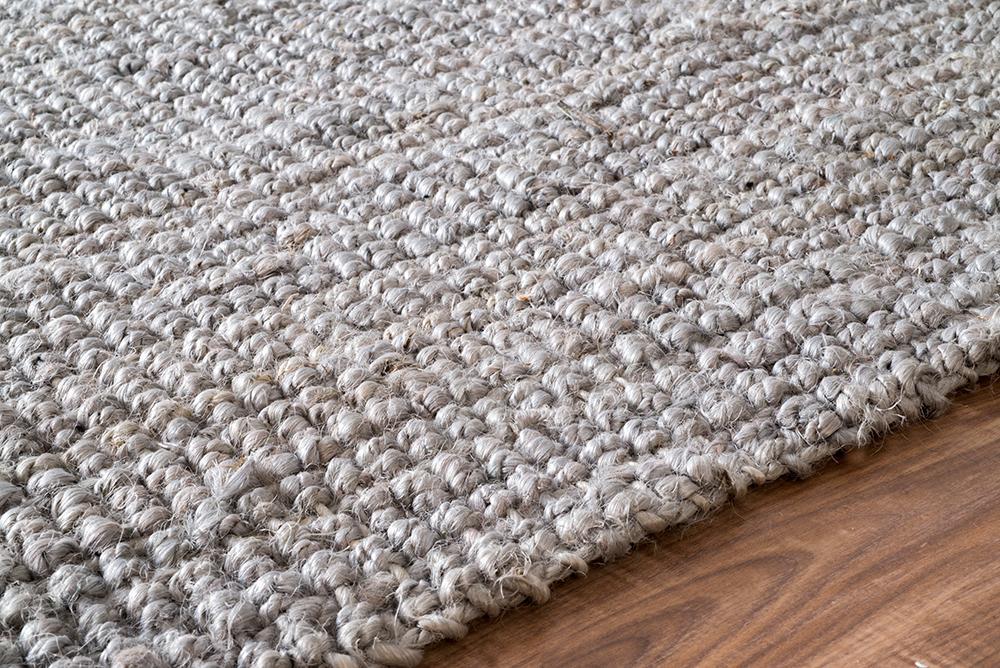 Nuloom Rugs - Hand Woven Chunky Loop Jute - Grey