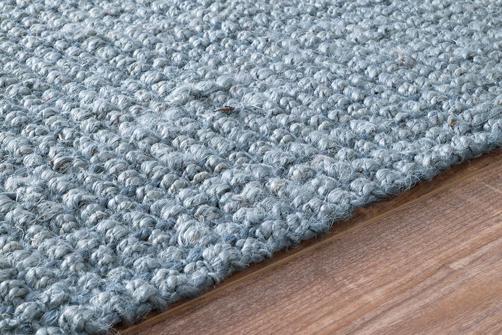 Nuloom Rugs - Hand Woven Chunky Loop Jute - Blue