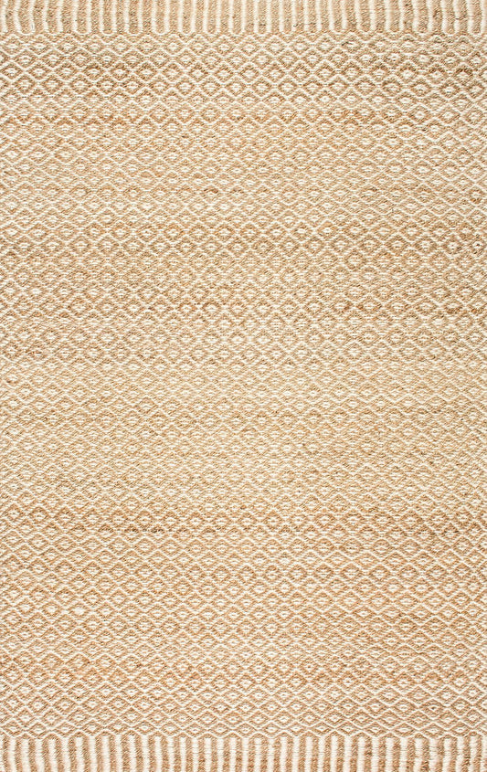 Nuloom Rugs - Hand Woven Louise Trellis - Natural