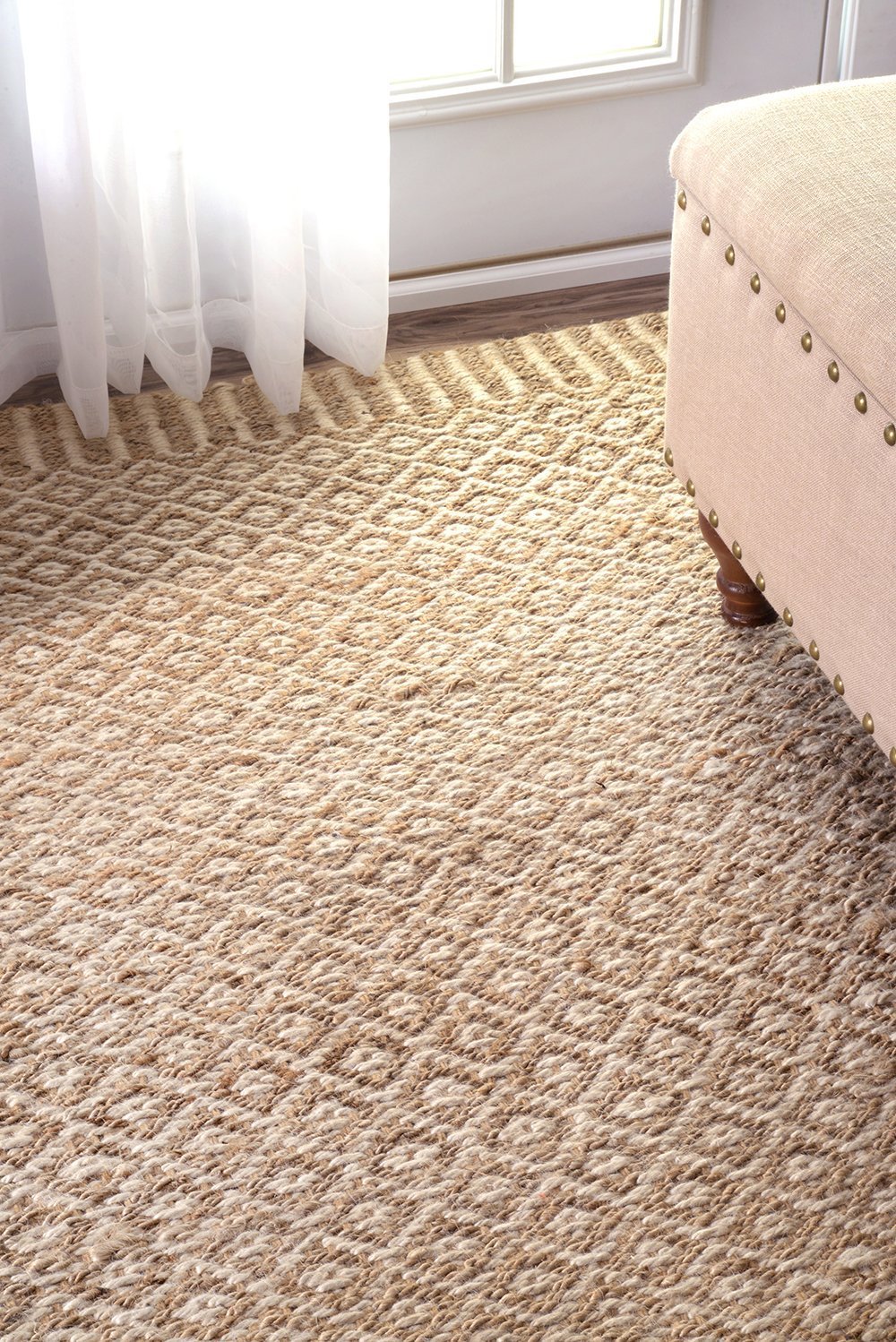 Nuloom Rugs - Hand Woven Louise Trellis - Natural