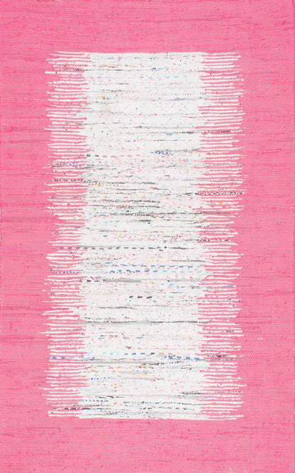 Nuloom Rugs - Flatweave Tasha Cotton Rug - Pink