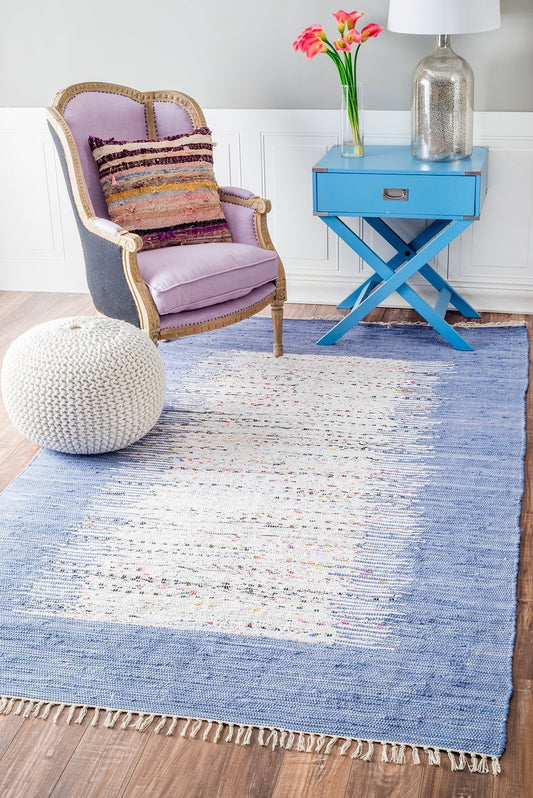 Nuloom Rugs - Flatweave Tasha Cotton Rug - Denim