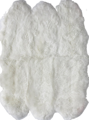 nuLOOM Rugs - Hand Made Sexto Luxe Sheepskin - Natural