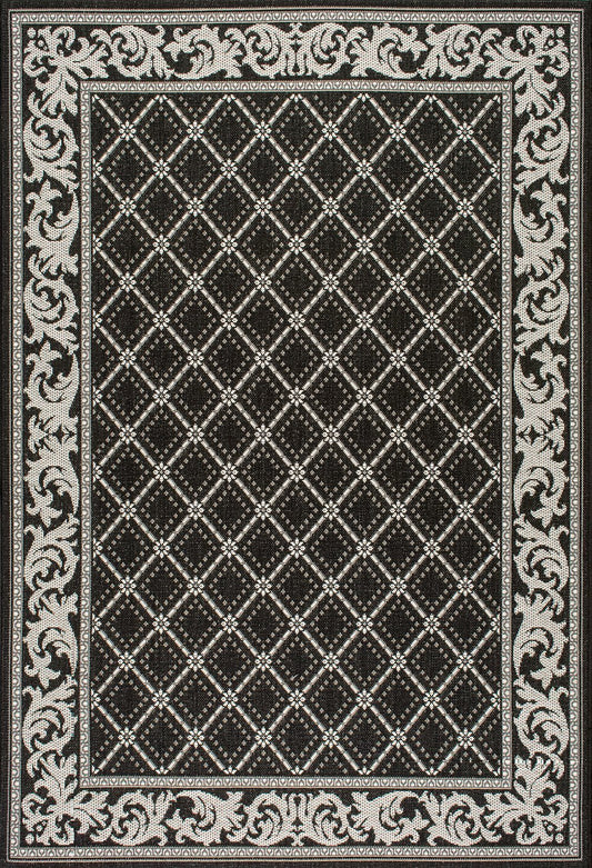 Nuloom Rugs - Sammie Trellis Outdoor - Black