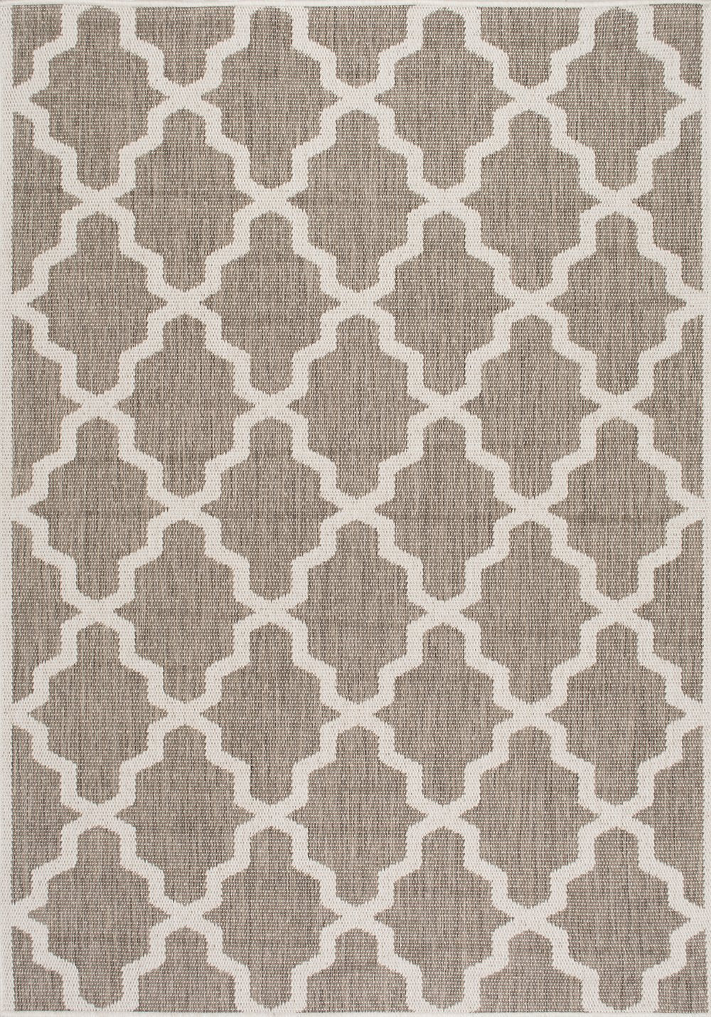 nuLOOM Rugs - Machine Made Gina Outdoor Moroccan Trellis - Taupe