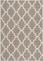 nuLOOM Rugs - Machine Made Gina Outdoor Moroccan Trellis - Taupe