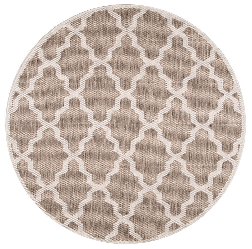 nuLOOM Rugs - Machine Made Gina Outdoor Moroccan Trellis - Taupe