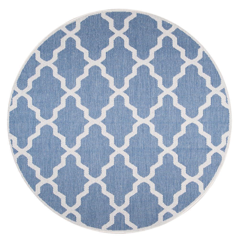 Nuloom Rugs - Machine Made Gina Outdoor Moroccan Trellis - Blue