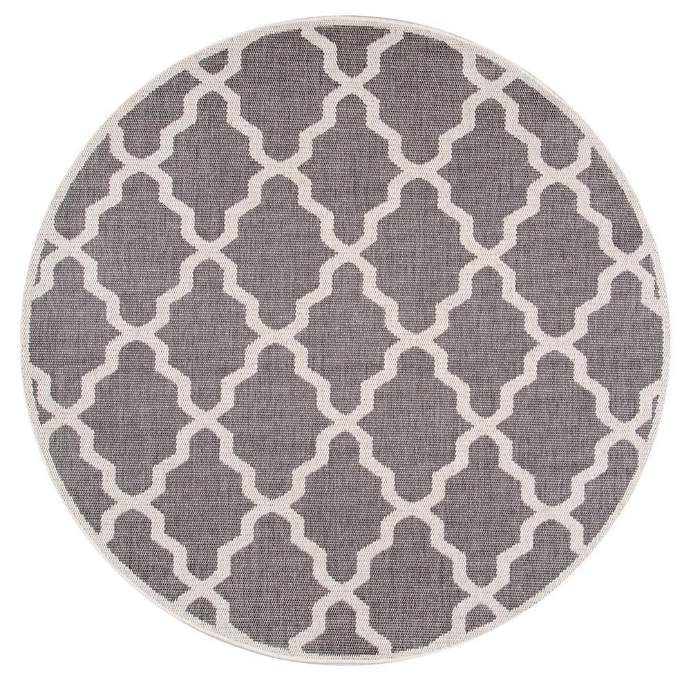 nuLOOM Rugs - Machine Made Gina Outdoor Moroccan Trellis - Grey