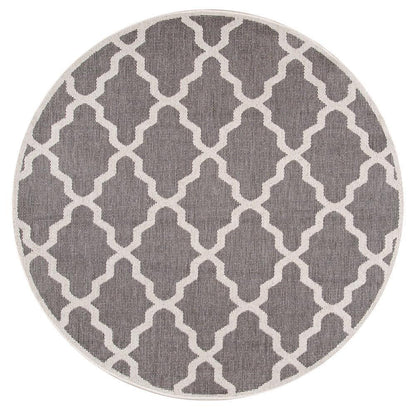 nuLOOM Rugs - Machine Made Gina Outdoor Moroccan Trellis - Grey