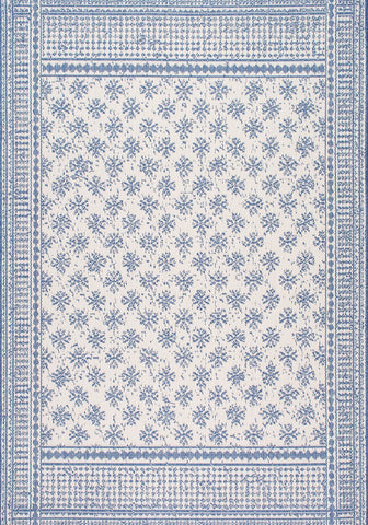 nuLOOM Rugs - Rana Border Outdoor - Blue