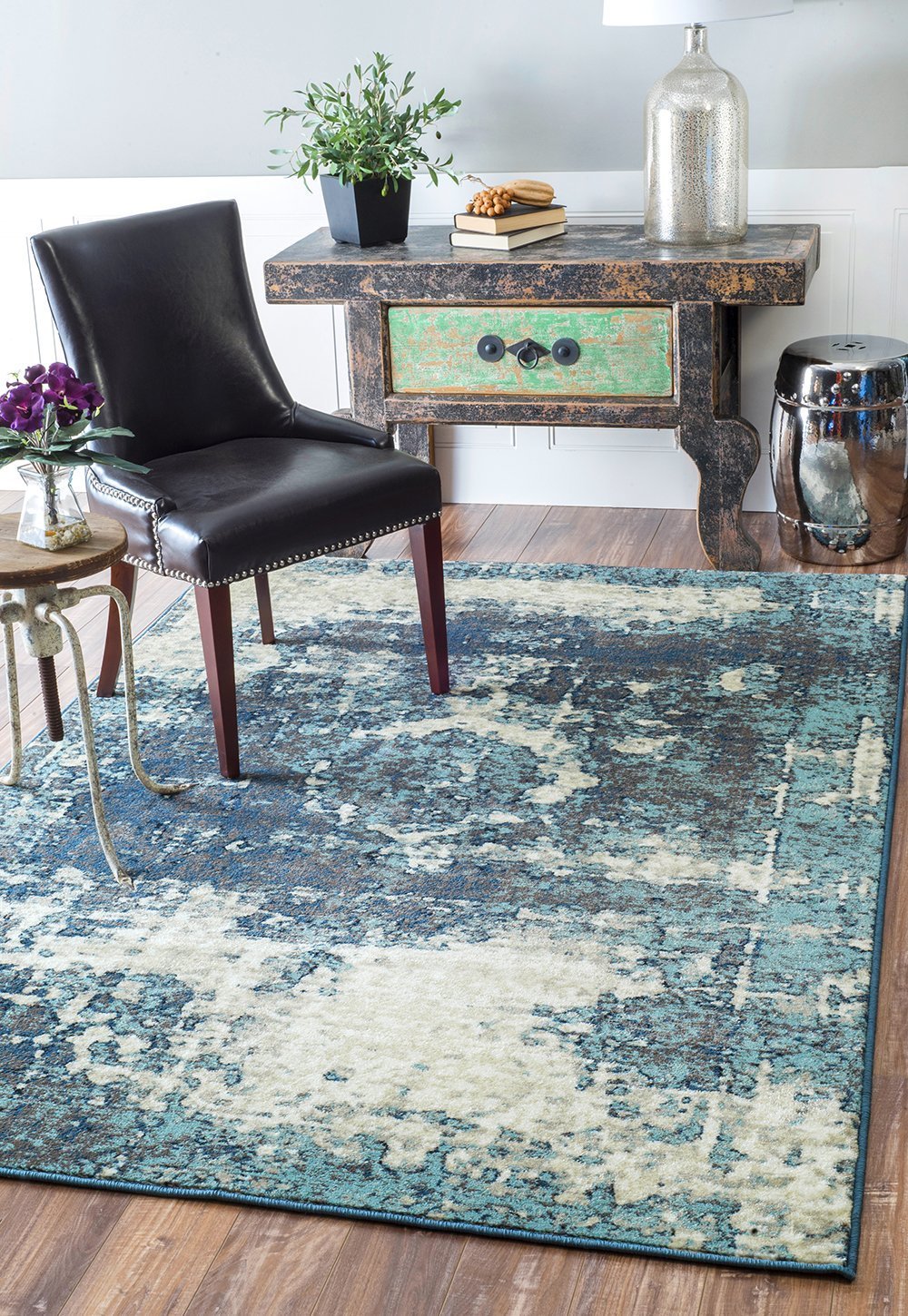 Nuloom Rugs - Vintage Lindsy  - Blue