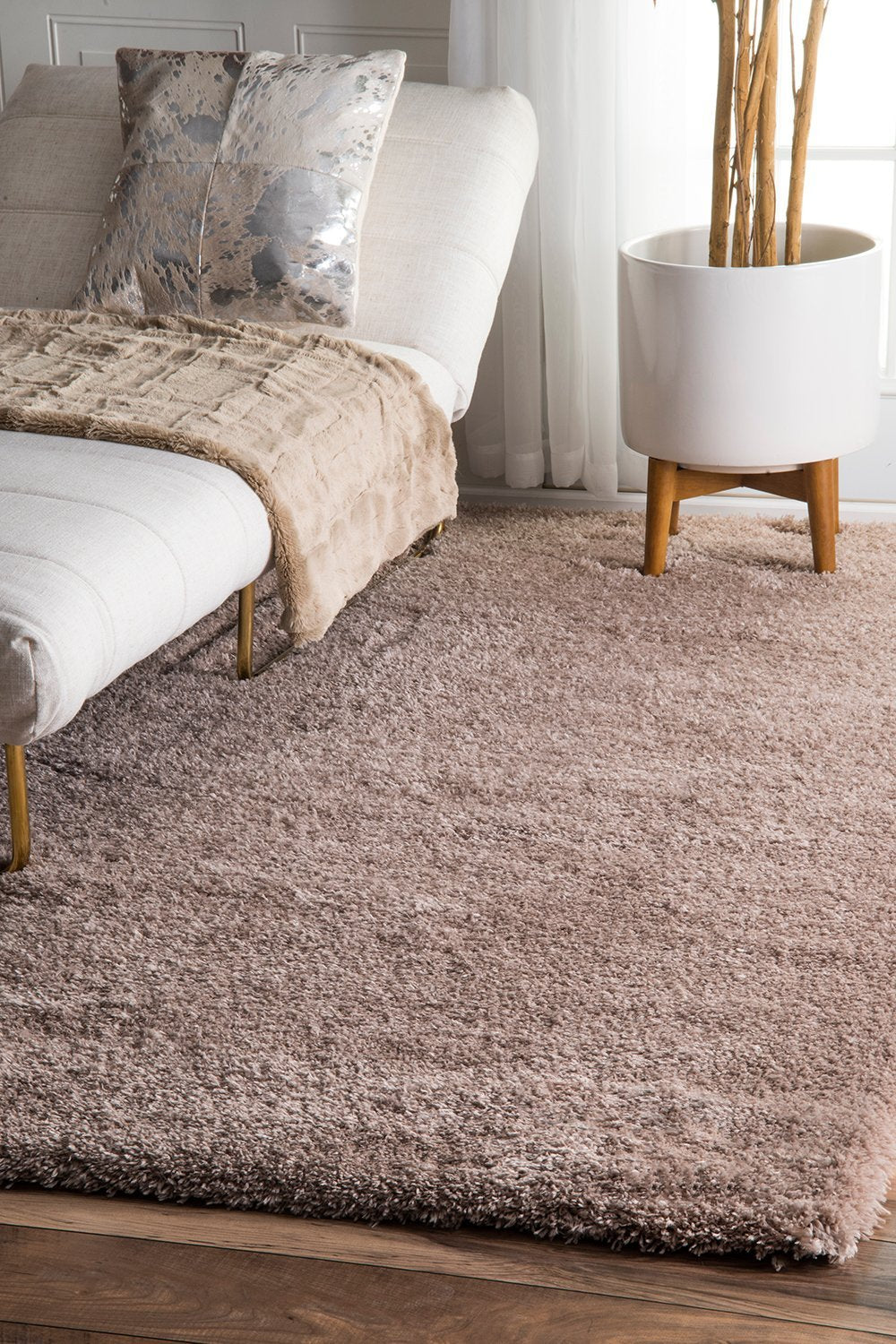 Nuloom Rugs - Gynel Cloudy Shag - Light Brown