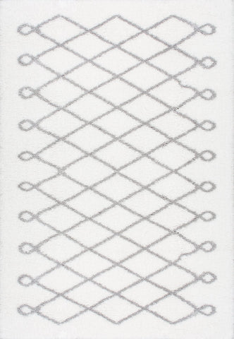 nuLOOM Rugs - Stasia Diamond Shag - Grey