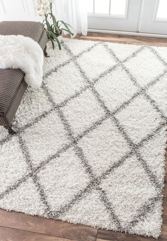 Nuloom Rugs - Shanna Shaggy - White