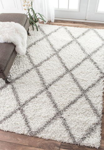 nuLOOM Rugs - Shanna Shaggy - White