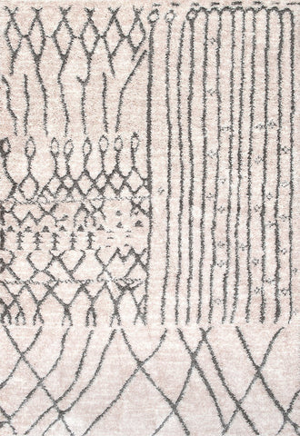 nuLOOM Alfombras - Nohemi Marroquí Shaggy - Beige Claro
