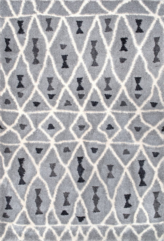 Nuloom Rugs - Almeta Moroccan Shaggy  - Grey