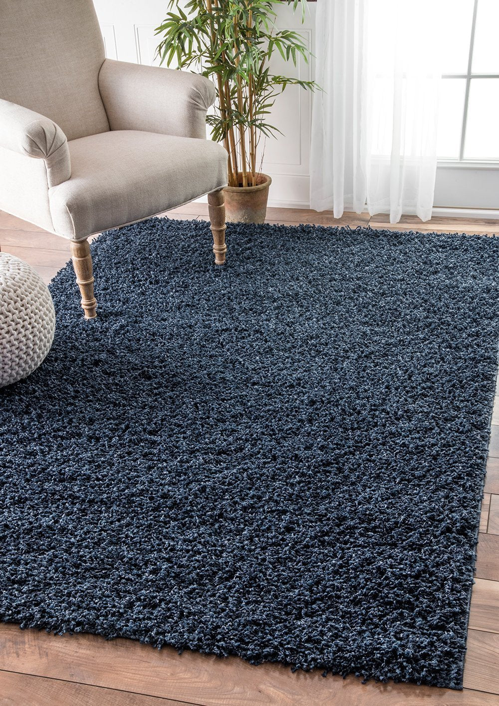 Nuloom Rugs - Marleen Plush Shag Rug - Navy