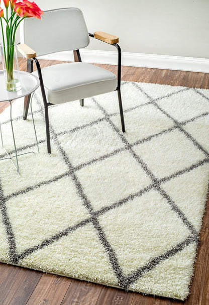 Nuloom Rugs - Machine Made Diamond Shag - Grey