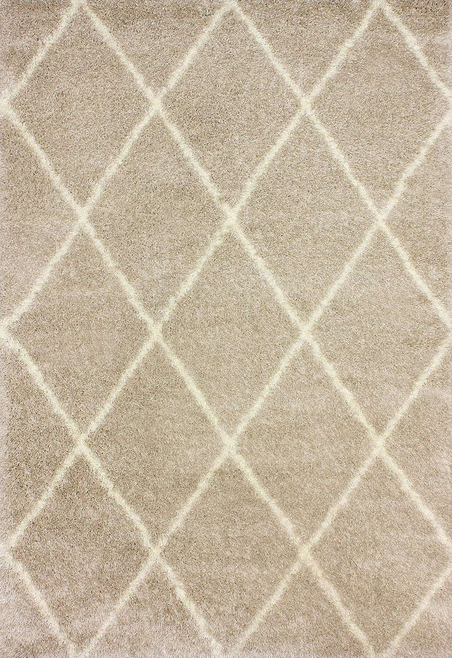 nuLOOM Rugs - Machine Made Diamond Shag - Beige