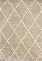 nuLOOM Rugs - Machine Made Diamond Shag - Beige