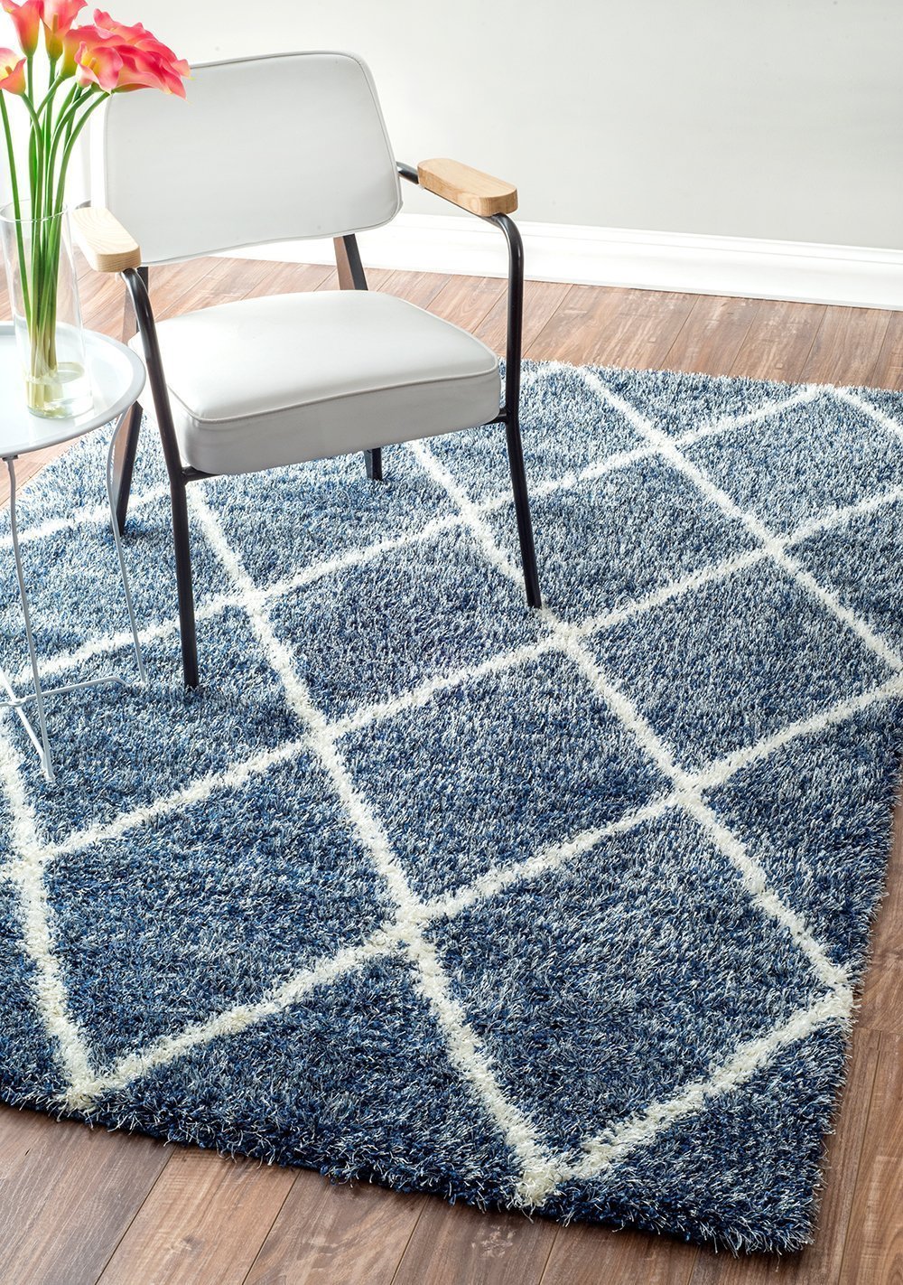 Nuloom Rugs - Machine Made Diamond Shag - Blue