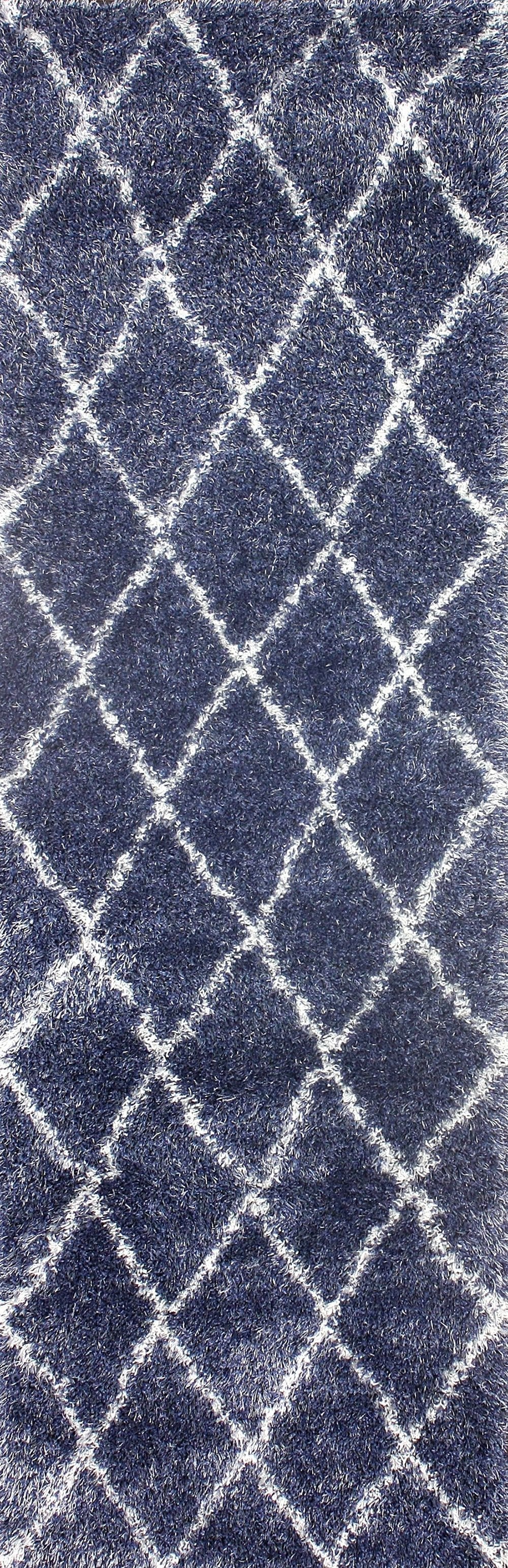 nuLOOM Rugs - Machine Made Diamond Shag - Blue